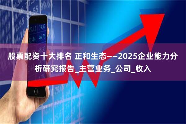 股票配资十大排名 正和生态——2025企业能力分析研究报告_主营业务_公司_收入